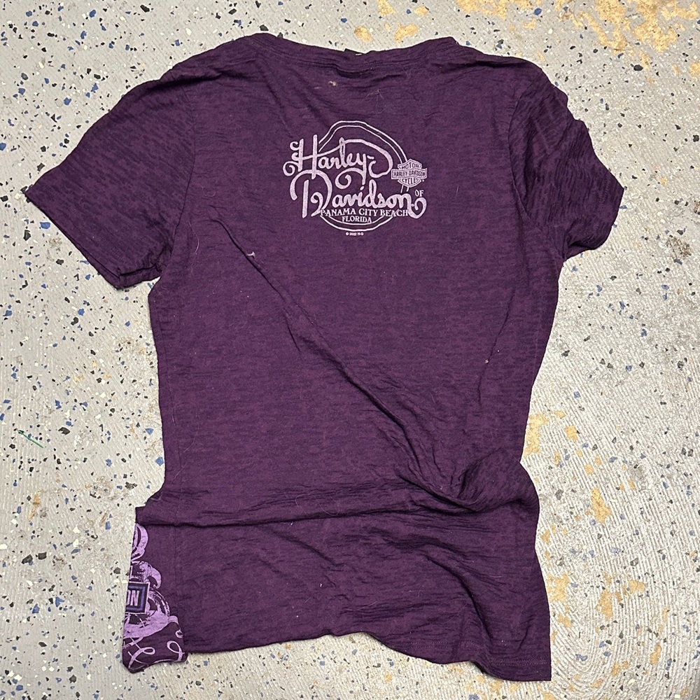 Harley-Davidson Purple Graphic Short Sleeve Tee - Picture 2 of 2